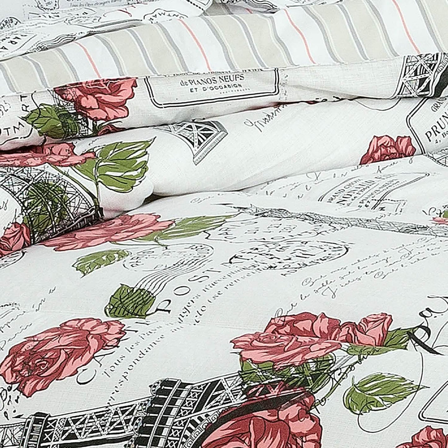 Sloane Street Paris Rose Eiffel Tower Reversible Bed in a Bag DailySale