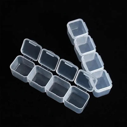 Small 28 Grids Diamond Box Clear Plastic Jewelry Craft Storage Container DailySale