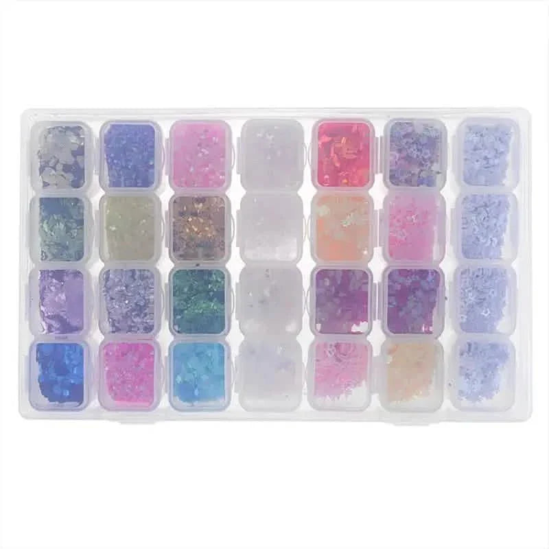 Small 28 Grids Diamond Box Clear Plastic Jewelry Craft Storage Container DailySale
