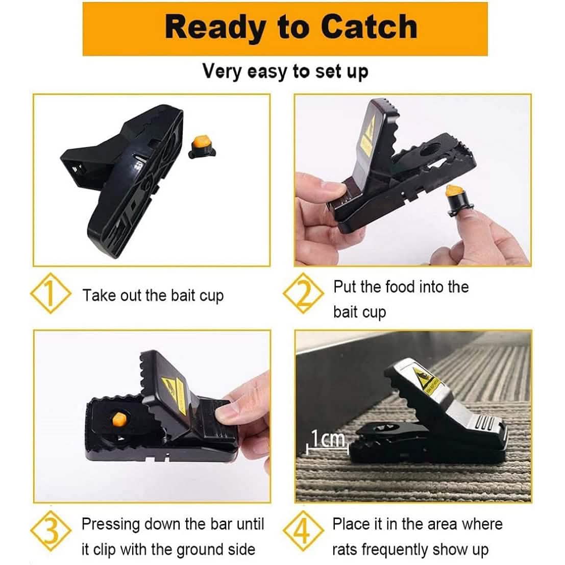 Small Effective Sanitary Safe Mouse Catcher for Family and Pet DailySale