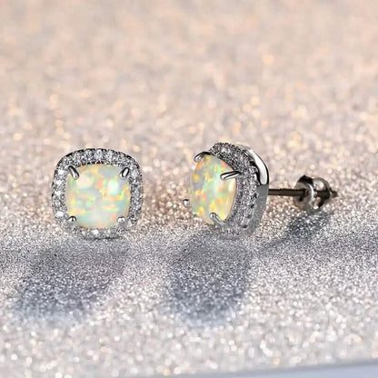 Small Exquisite Square Zirconia Earrings DailySale
