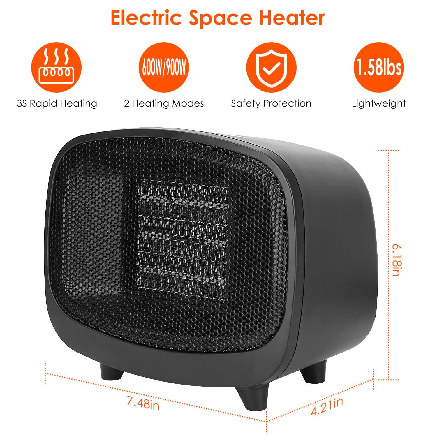 Small Portable Electric Space Heater DailySale