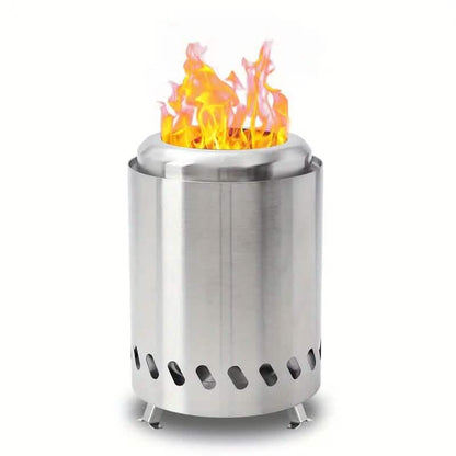 Small Portable Table Fire Pit with Stand & Carry Bag DailySale