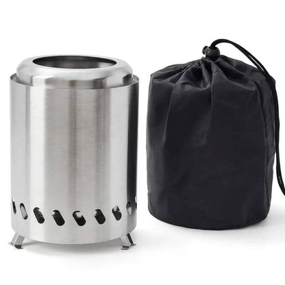 Small Portable Table Fire Pit with Stand & Carry Bag DailySale