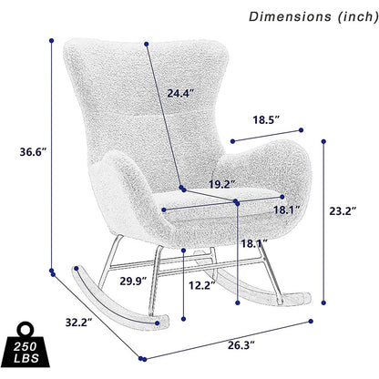 Small Rocking Accent Chair DailySale