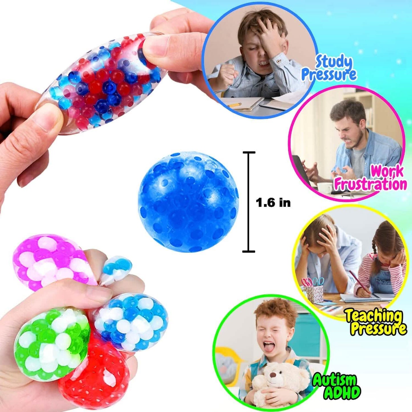 Small Sensory Balls for Adults Stress Relief DailySale