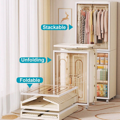 Small Wardrobe Closet with Magnetic Design DailySale