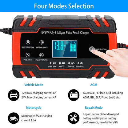 Smart Automatic Battery Charger with LCD Display DailySale