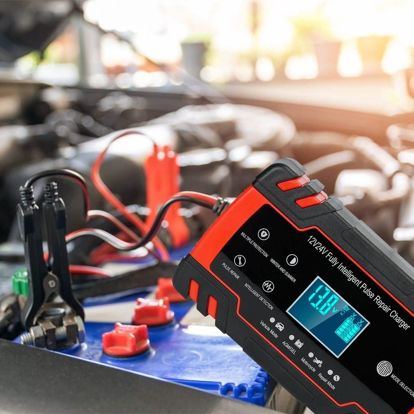 Smart Automatic Battery Charger with LCD Display DailySale