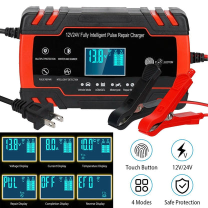 Smart Automatic Battery Charger with LCD Display DailySale