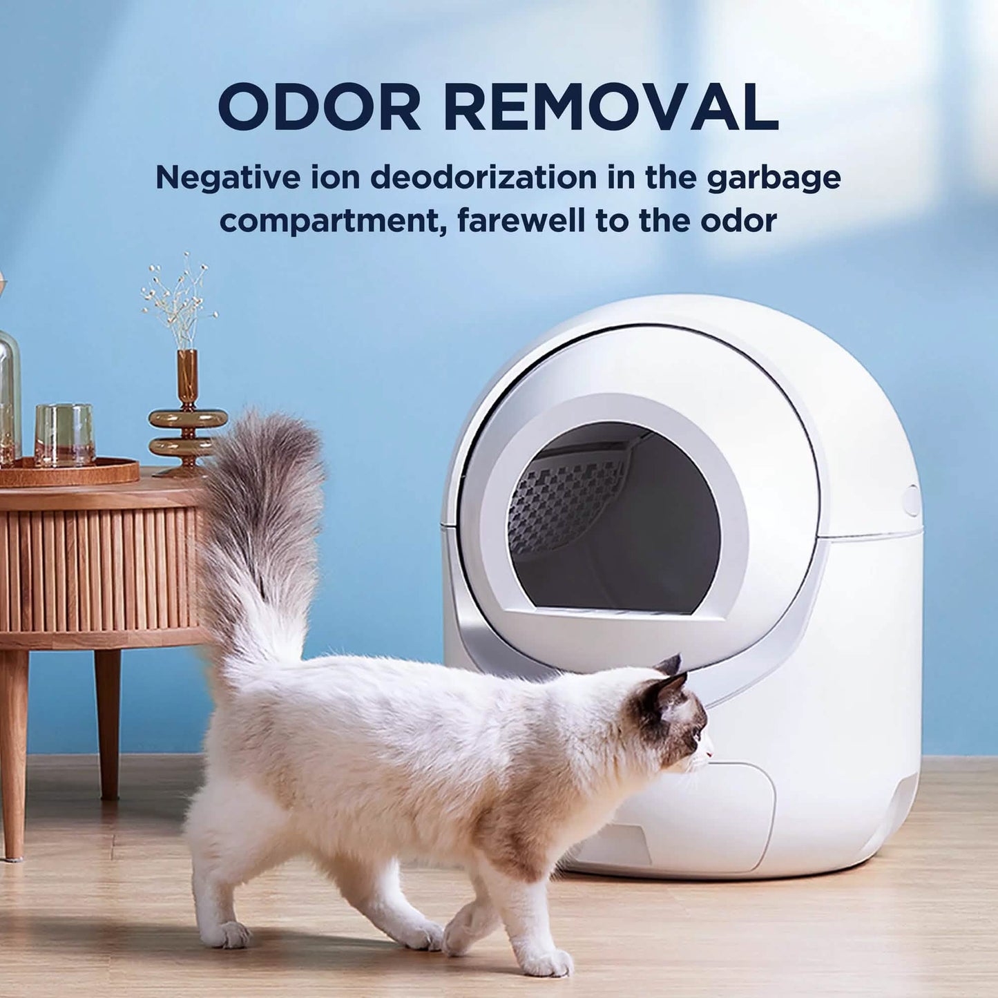 Smart Automatic Litter Box, Self -Cleaning Cat Litter Box for Multiple Cats DailySale
