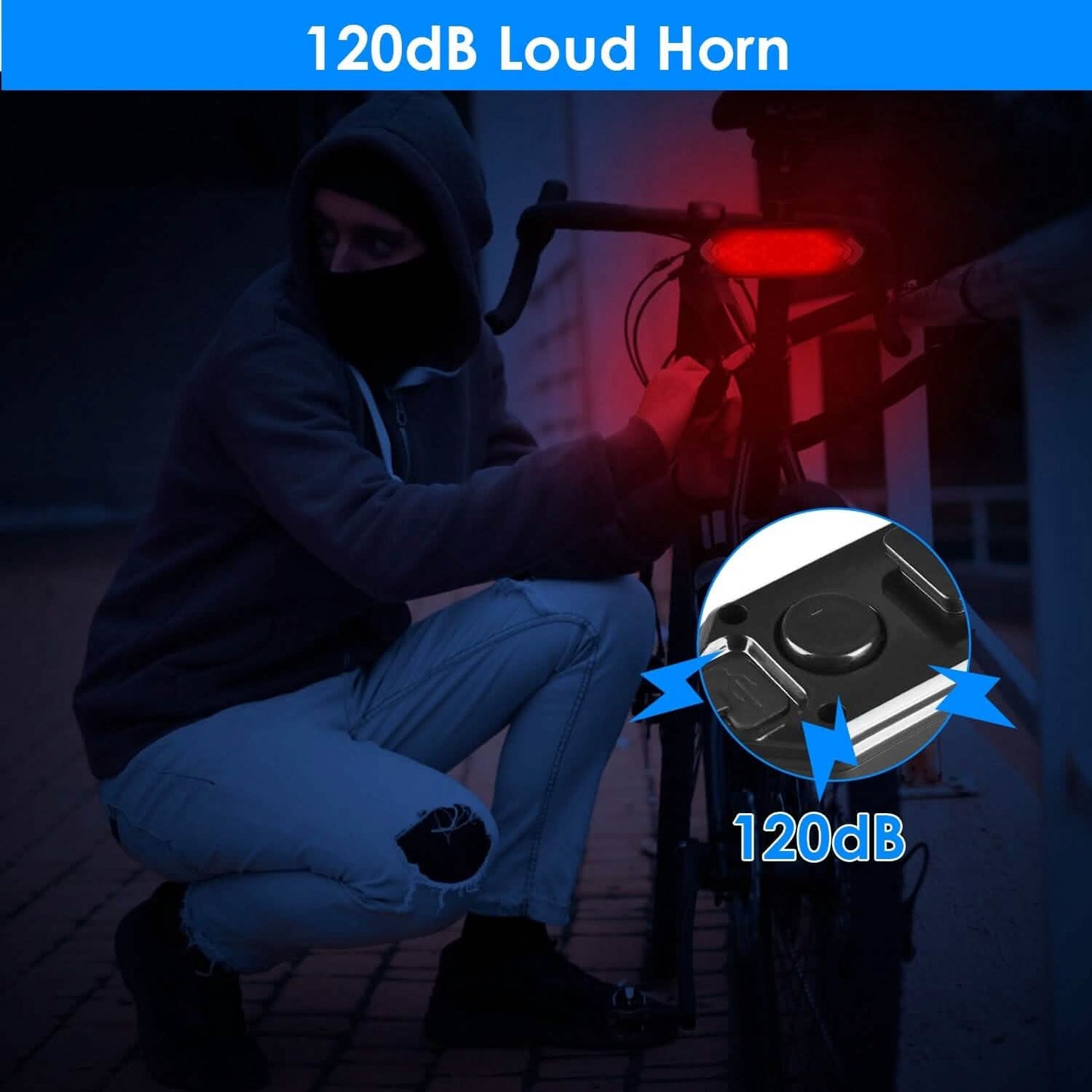 Smart Bike Tail Light USB Rechargeable LED Bicycle Rear Light DailySale