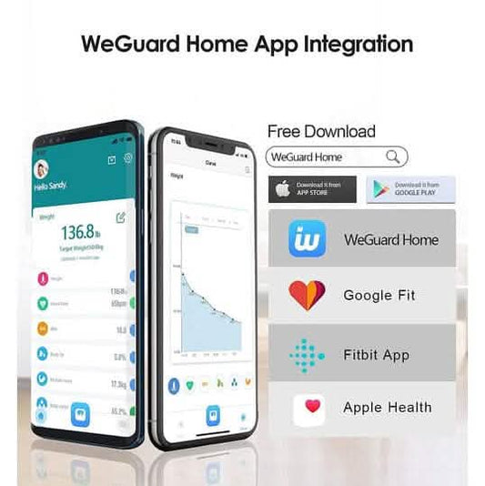 Smart Digital Bathroom Scale with Heart Rate Tracking, Body Fat, BMI with App DailySale