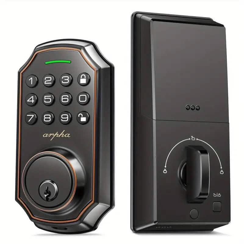 Smart Keypad Door Deadbolt Lock Set with 100-Code Keyless Entry and Anti-Peeking Password DailySale