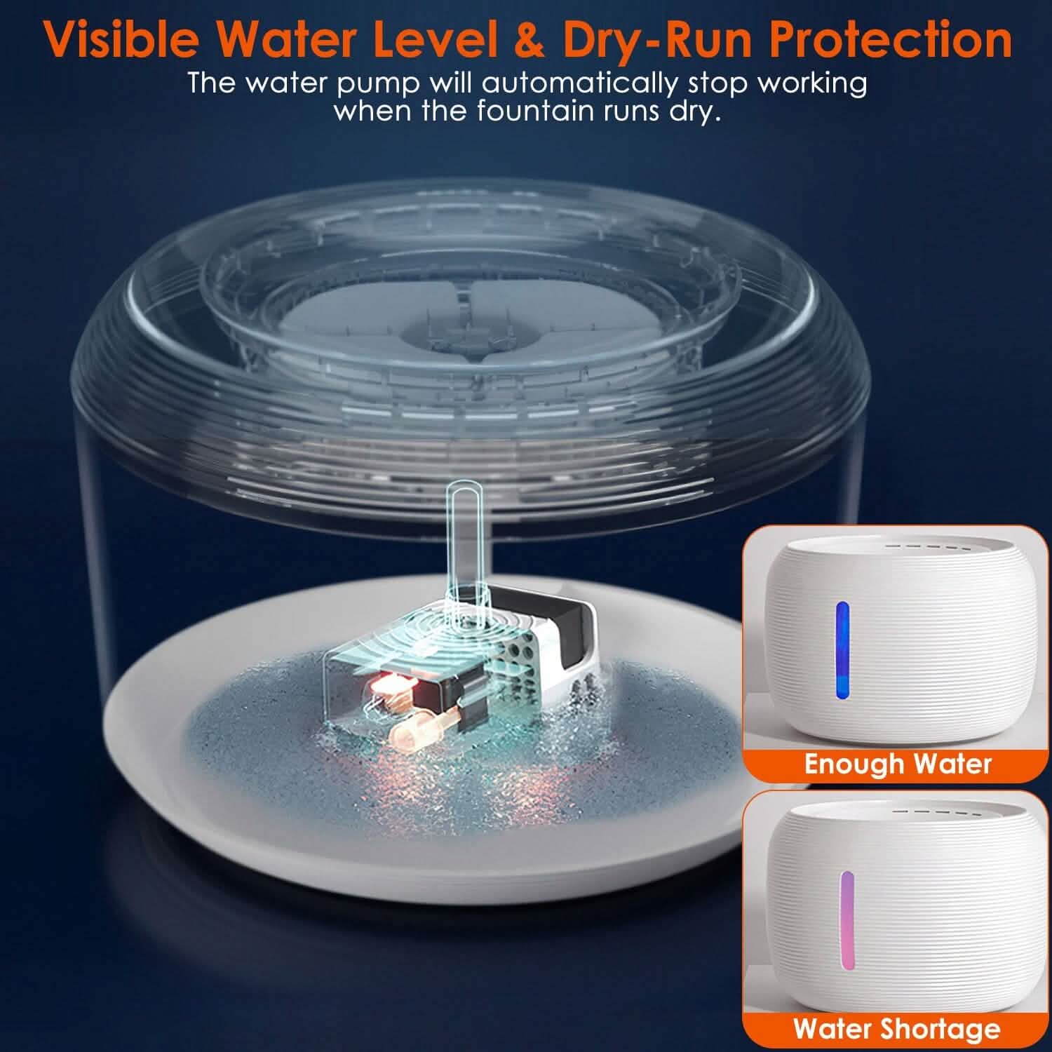 Smart Pet Drinking Fountain with LED Light 7-Pack Replaceable Water Filters DailySale