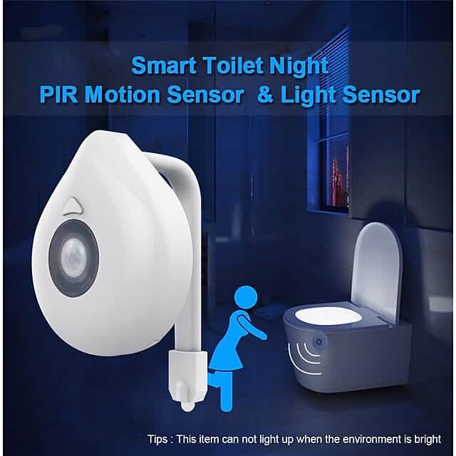 Smart PIR Motion Sensor Toilet Seat Night Light DailySale