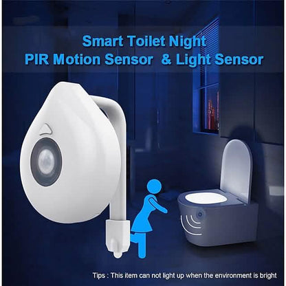 Smart PIR Motion Sensor Toilet Seat Night Light DailySale