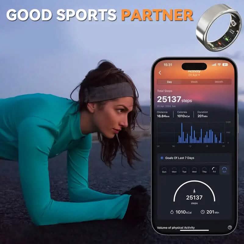 Smart Ring Fitness Assistant DailySale
