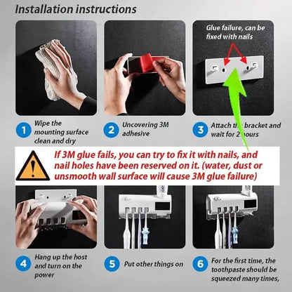 Smart Wall-Mounted Toothbrush UV Sterilizer DailySale
