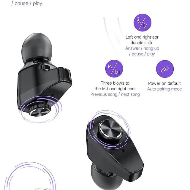 Smart Watch with Earbuds 1.28 inch Waterproof Bluetooth Fitness Watch DailySale