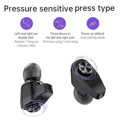 Smart Watch with Earbuds 1.28 inch Waterproof Bluetooth Fitness Watch DailySale