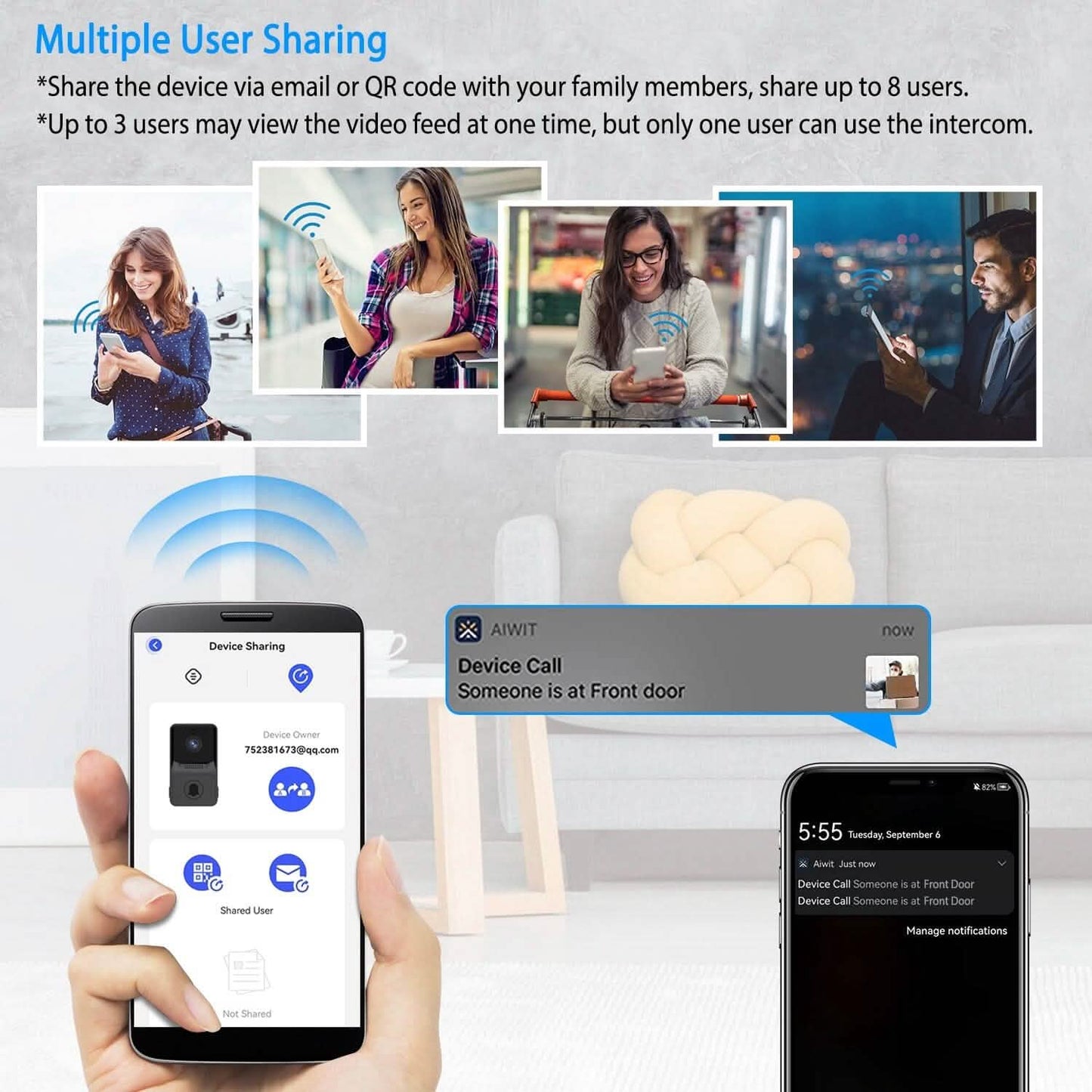 Smart Wireless WiFi Ring Doorbell DailySale