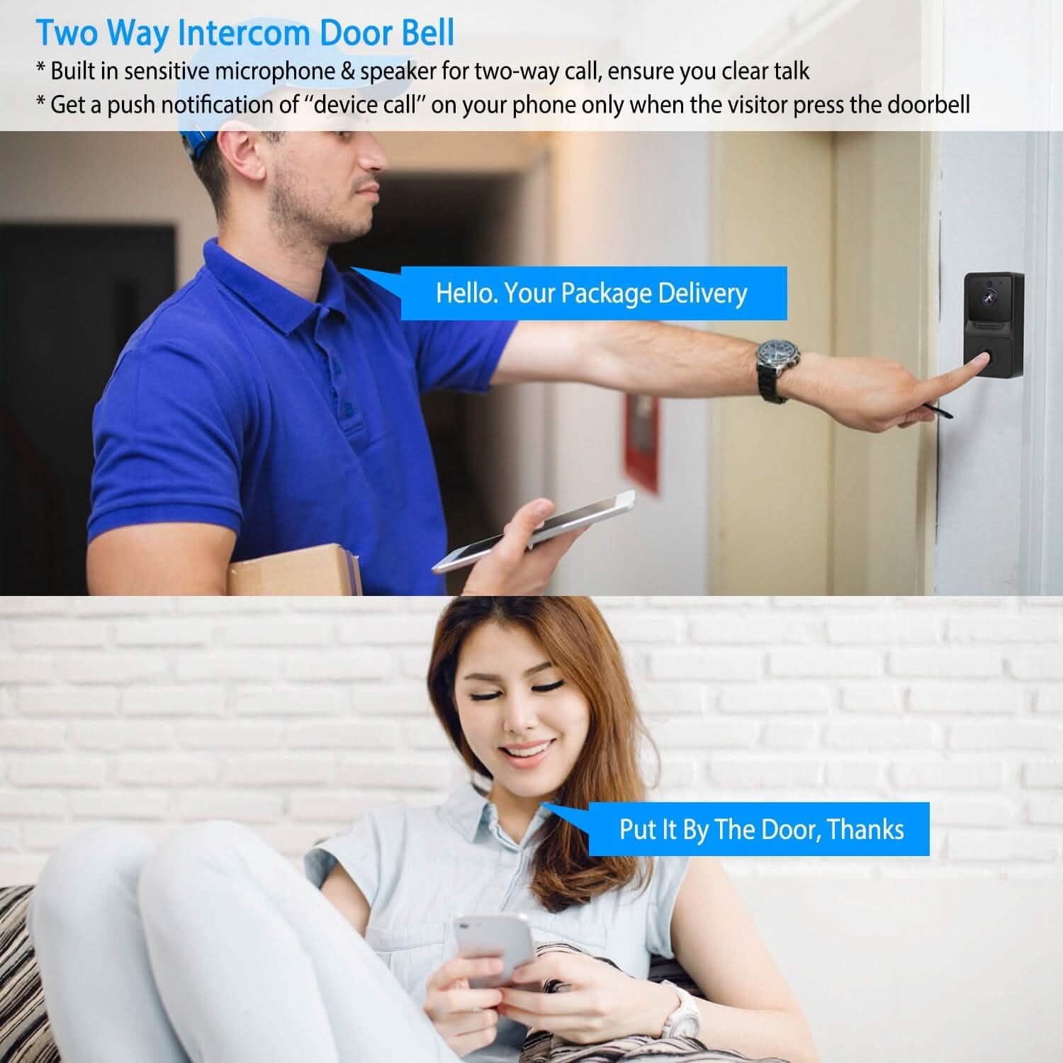 Smart Wireless WiFi Ring Doorbell DailySale