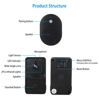 Smart Wireless WiFi Ring Doorbell DailySale
