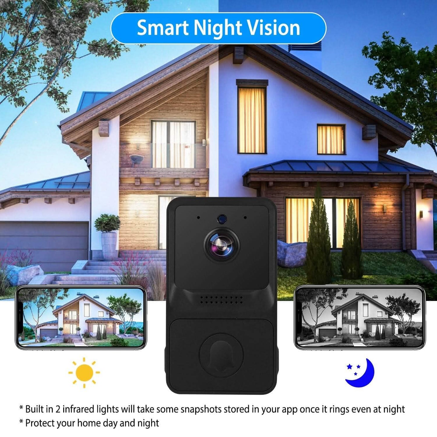 Smart Wireless WiFi Ring Doorbell DailySale