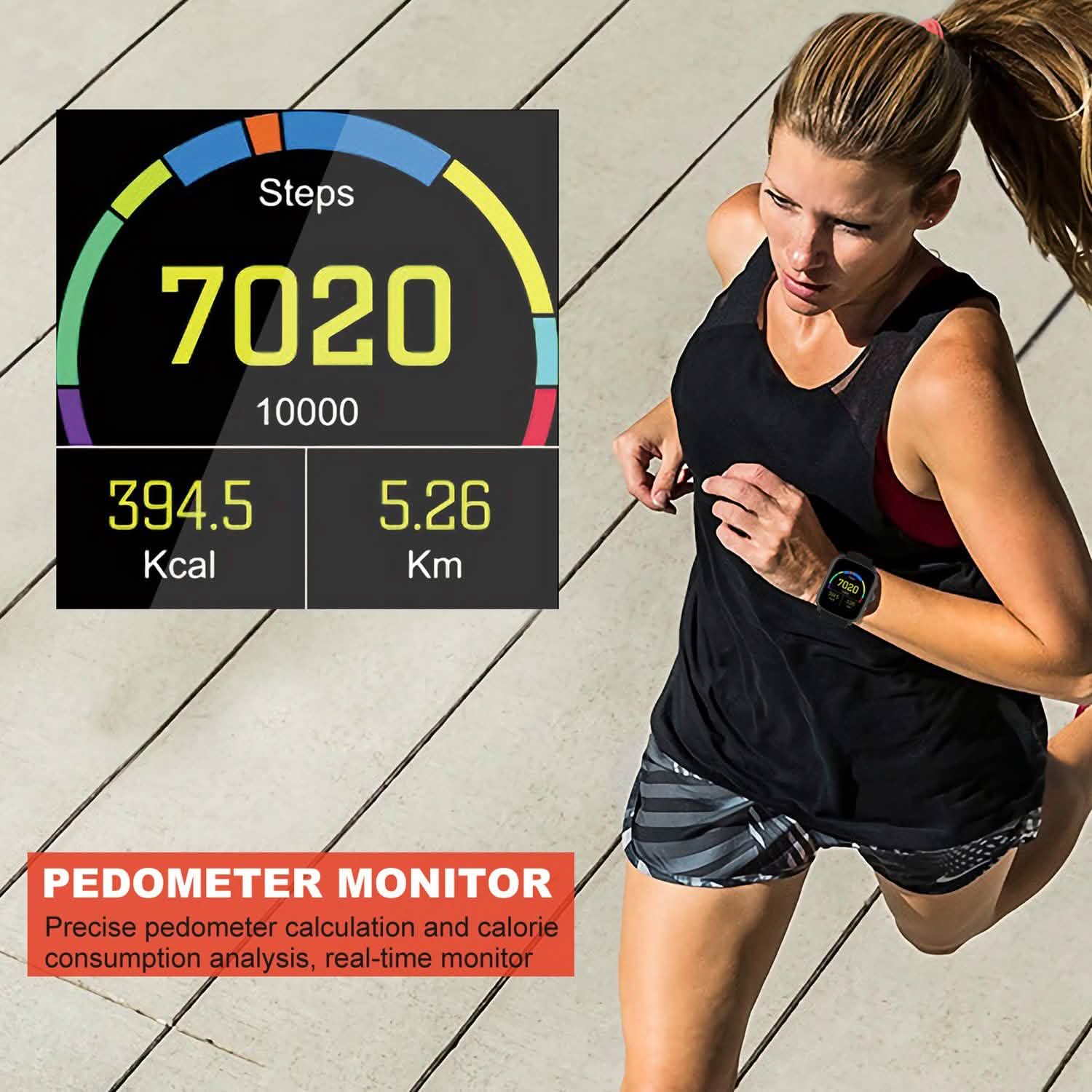 Smartwatch Fitness Tracker with Heart Rate Monitor DailySale