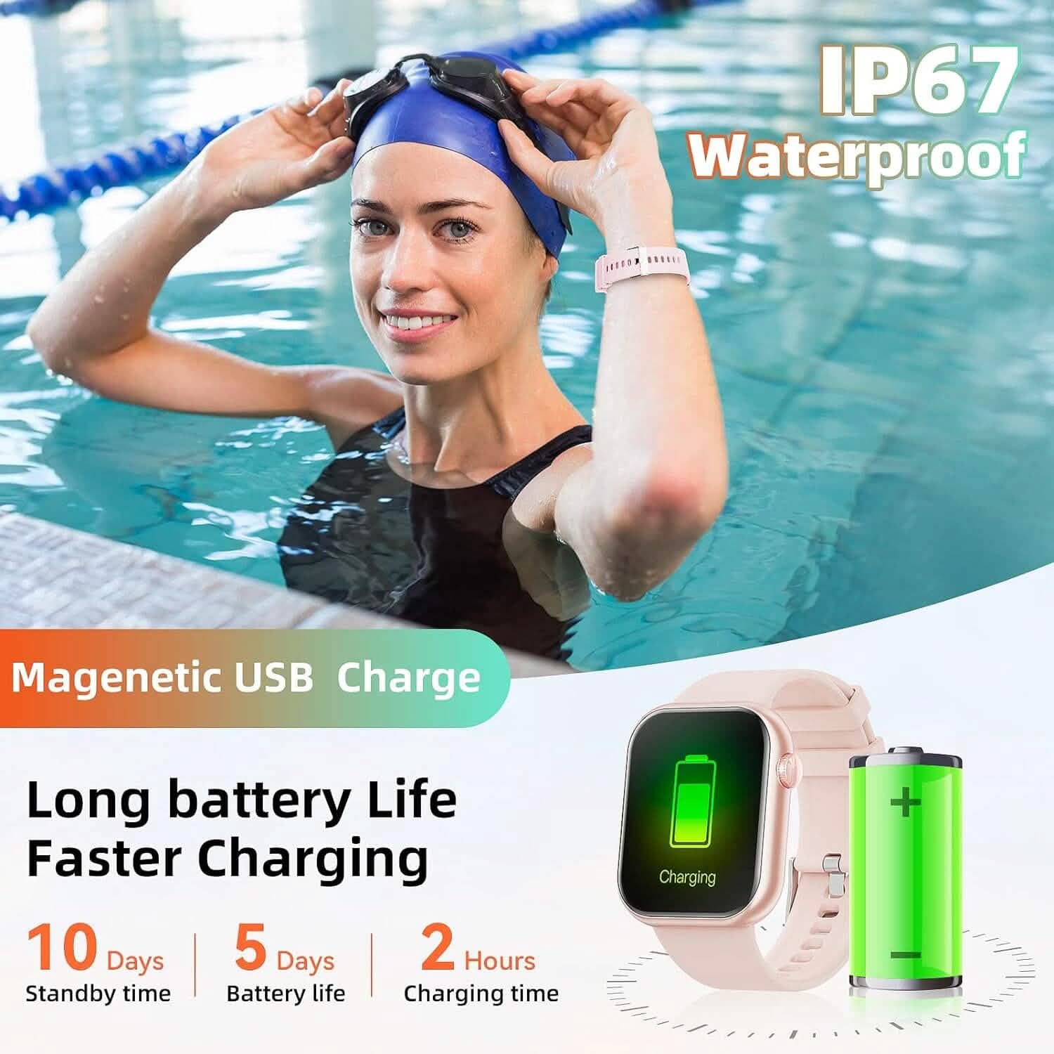 Smartwatch Sport Mode Pink  (Refurbished) DailySale