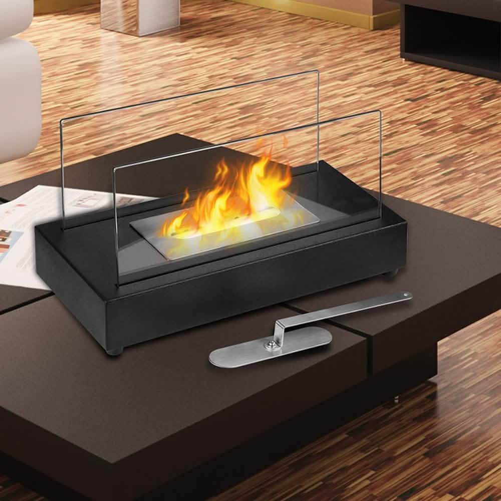Smokeless Bio-Ethanol Tabletop Fireplace DailySale