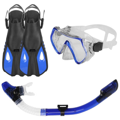 Snorkling Gear Mask Fin Set with Adjustable Swim Fins DailySale