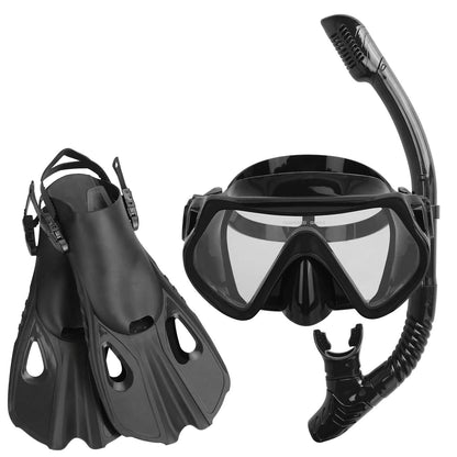 Snorkling Gear Mask Fin Set with Adjustable Swim Fins DailySale