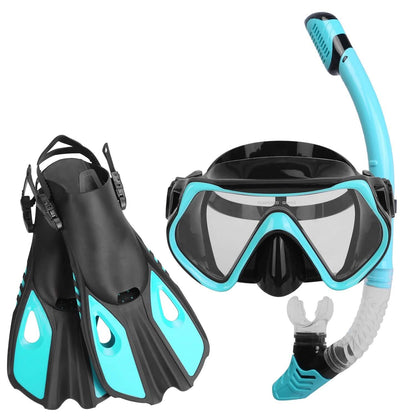 Snorkling Gear Mask Fin Set with Adjustable Swim Fins DailySale