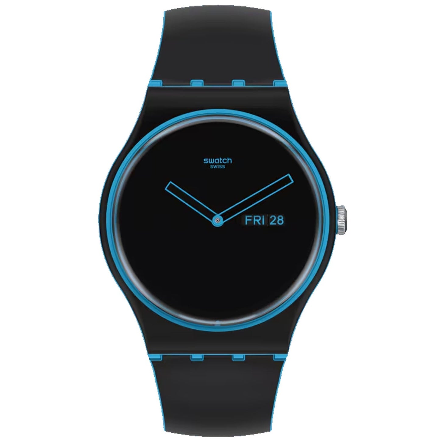 Swatch Men's Originals Monthly Drops Minimal Line Blue Bids.com