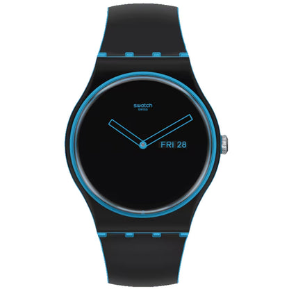 Swatch Men's Originals Monthly Drops Minimal Line Blue Bids.com