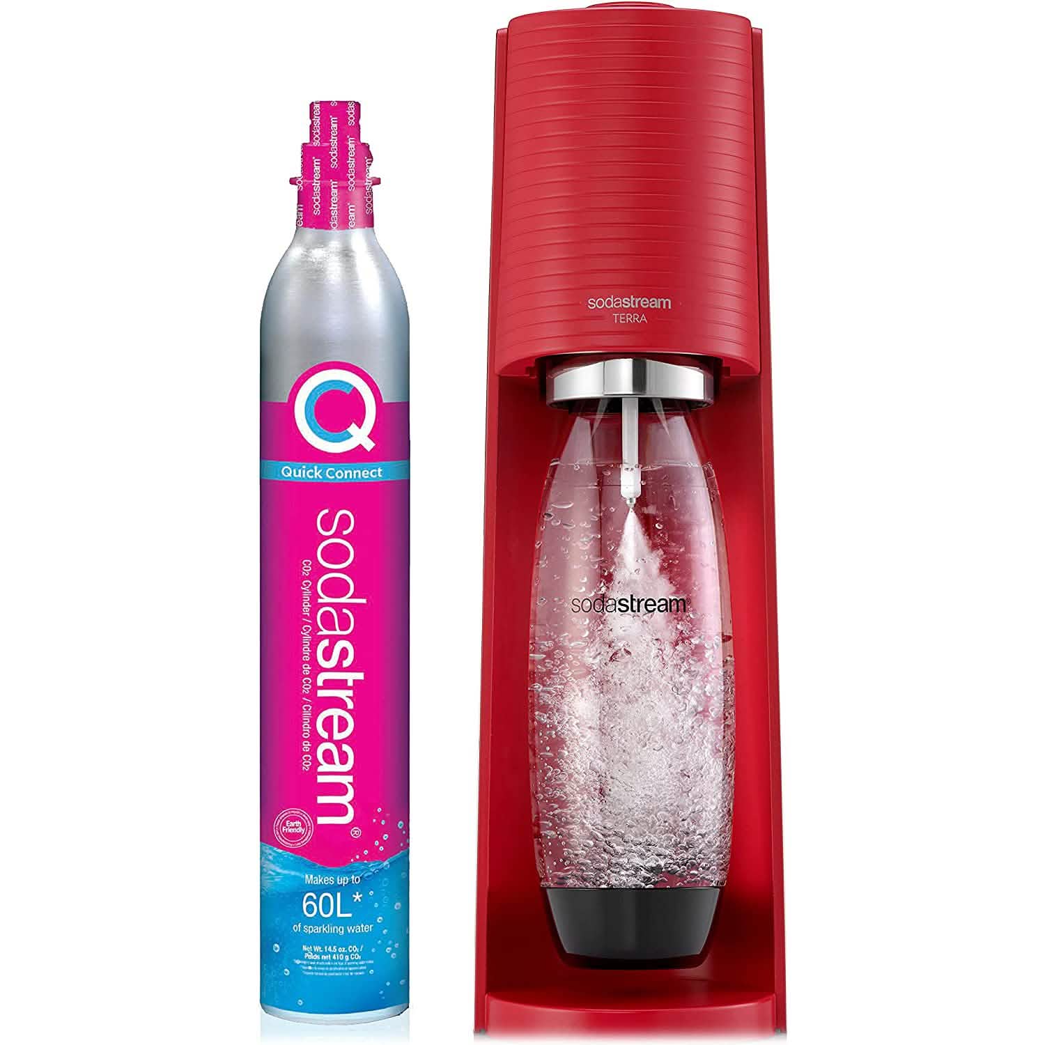 SodaStream Terra Sparkling Water Maker with CO2 and DWS Bottle DailySale