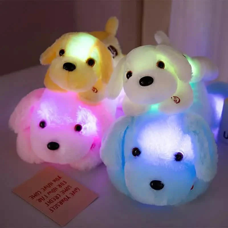 Soft Glow-in-the-Dark LED Plush Puppy DailySale