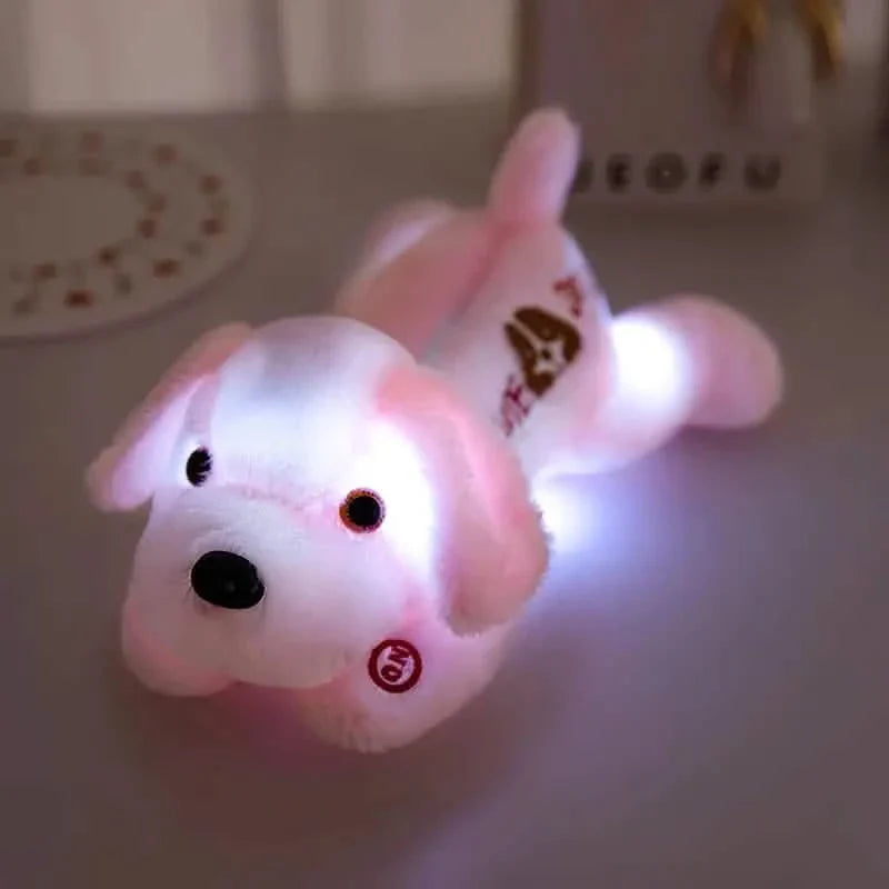 Soft Glow-in-the-Dark LED Plush Puppy DailySale