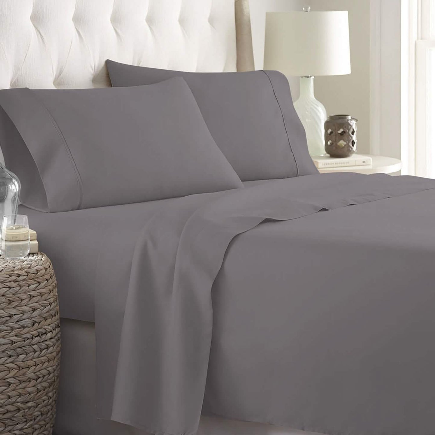 Soft Home 1800 Series Solid Microfiber Ultra Soft Sheet Set DailySale