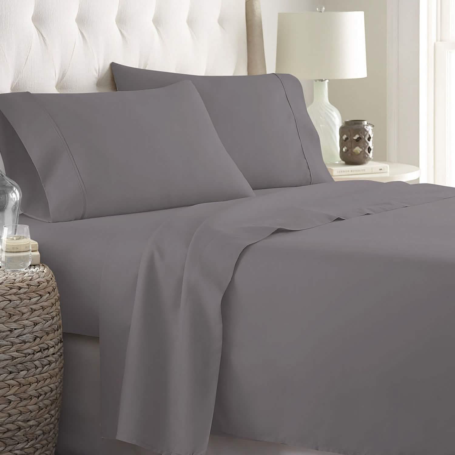 Soft Home 1800 Series Solid Microfiber Ultra Soft Sheet Set DailySale
