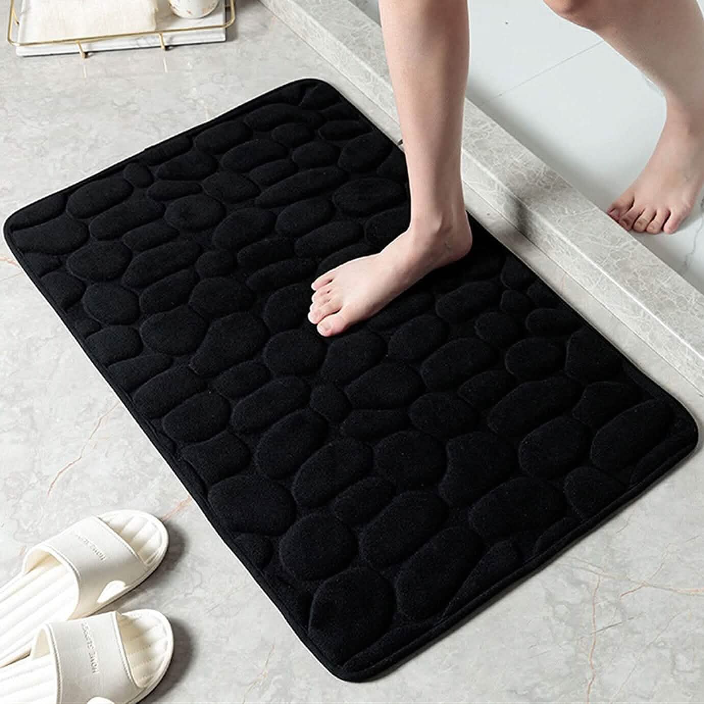 Soft Memory Foam Non Slip Cobblestone Embossing Bath Mat DailySale