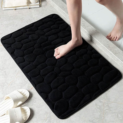 Soft Memory Foam Non Slip Cobblestone Embossing Bath Mat DailySale
