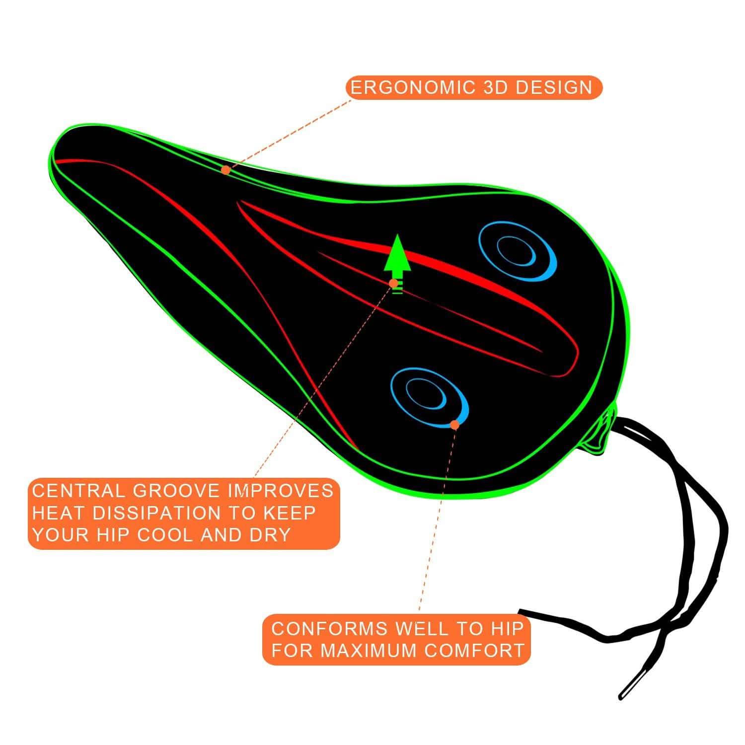 Soft Silicone Gel Bike Seat Saddle Cushion Cover DailySale