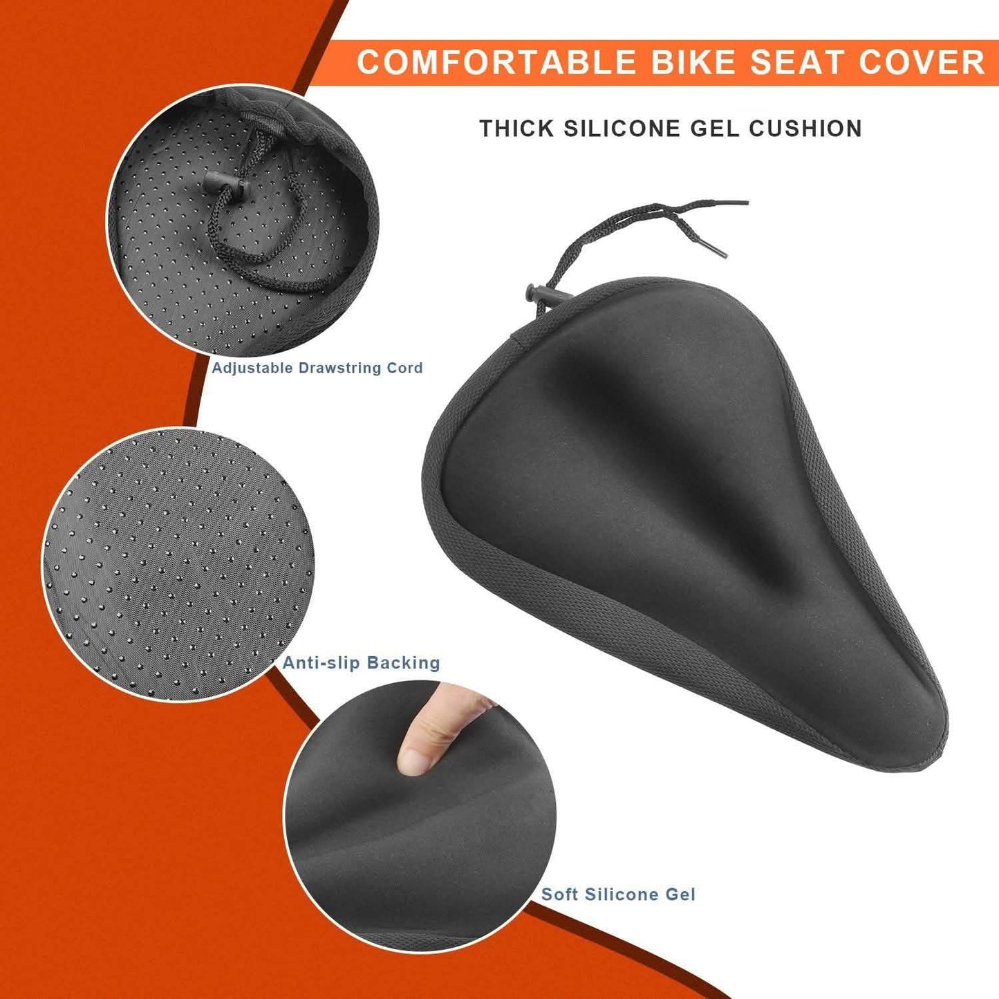 Soft Silicone Gel Bike Seat Saddle Cushion Cover DailySale