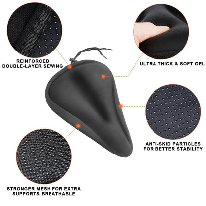 Soft Silicone Gel Bike Seat Saddle Cushion Cover DailySale