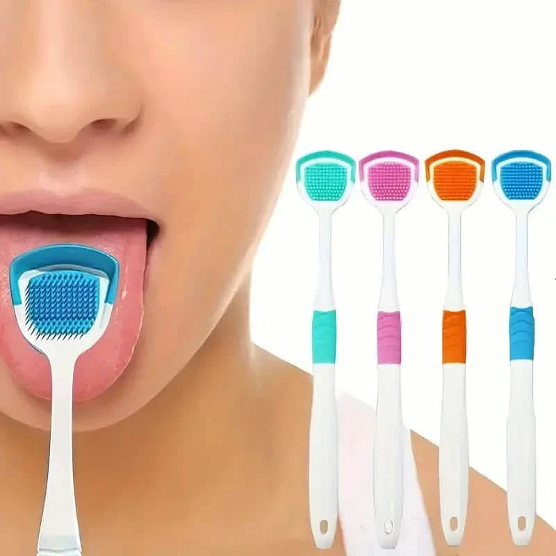 Soft Silicone Tongue Scraper Cleaning Toothbrush DailySale