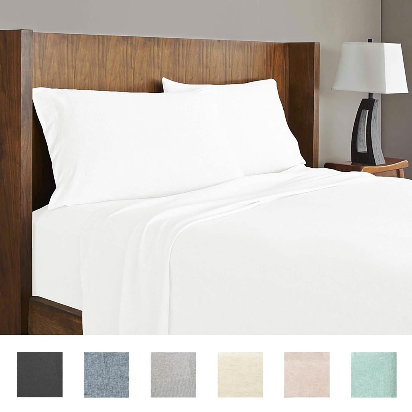 Soft Tees Luxury Cotton Modal Jersey Knit Sheet Set DailySale