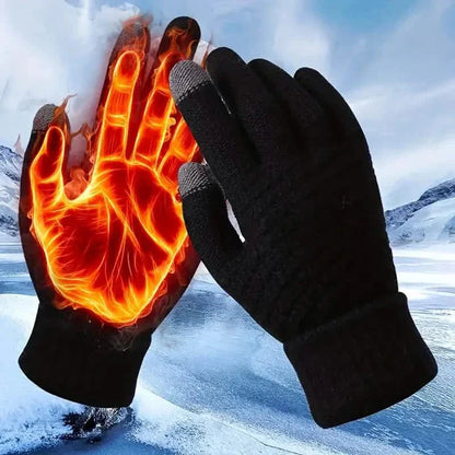 Soft Touchscreen Winter Gloves Elastic Cuff Knit for Cold Weather DailySale